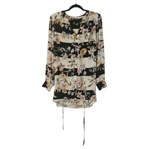 Multi-Coloured Love & Legend Women's Floral Button Down Blouse